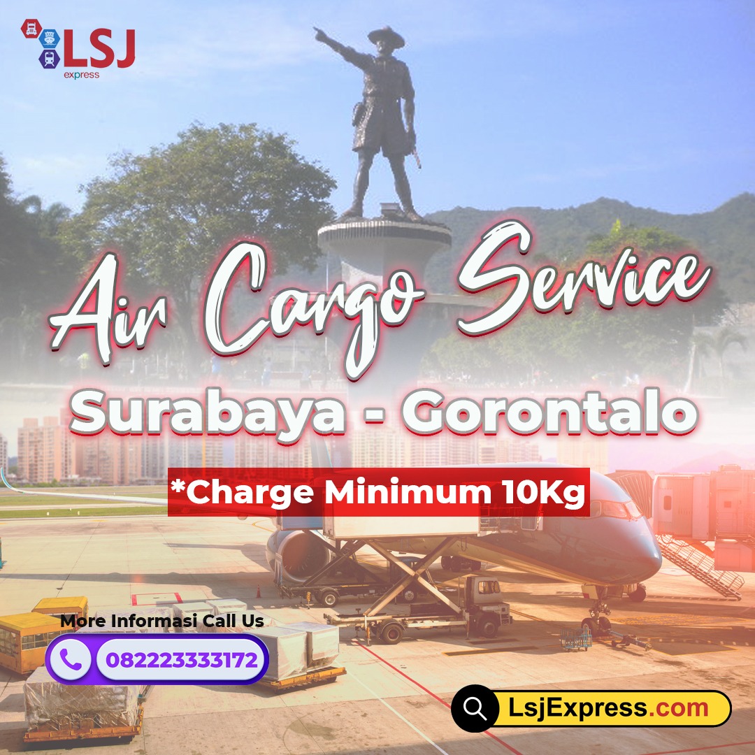 Ekspedisi Cargo Udara Surabaya Gorontalo Murah