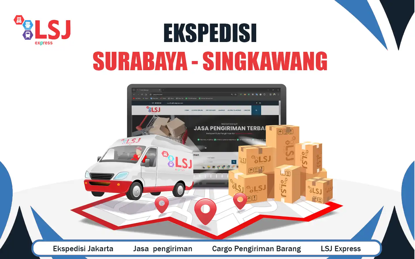 Ekspedisi Pengiriman barang Surabaya ke Singkawang