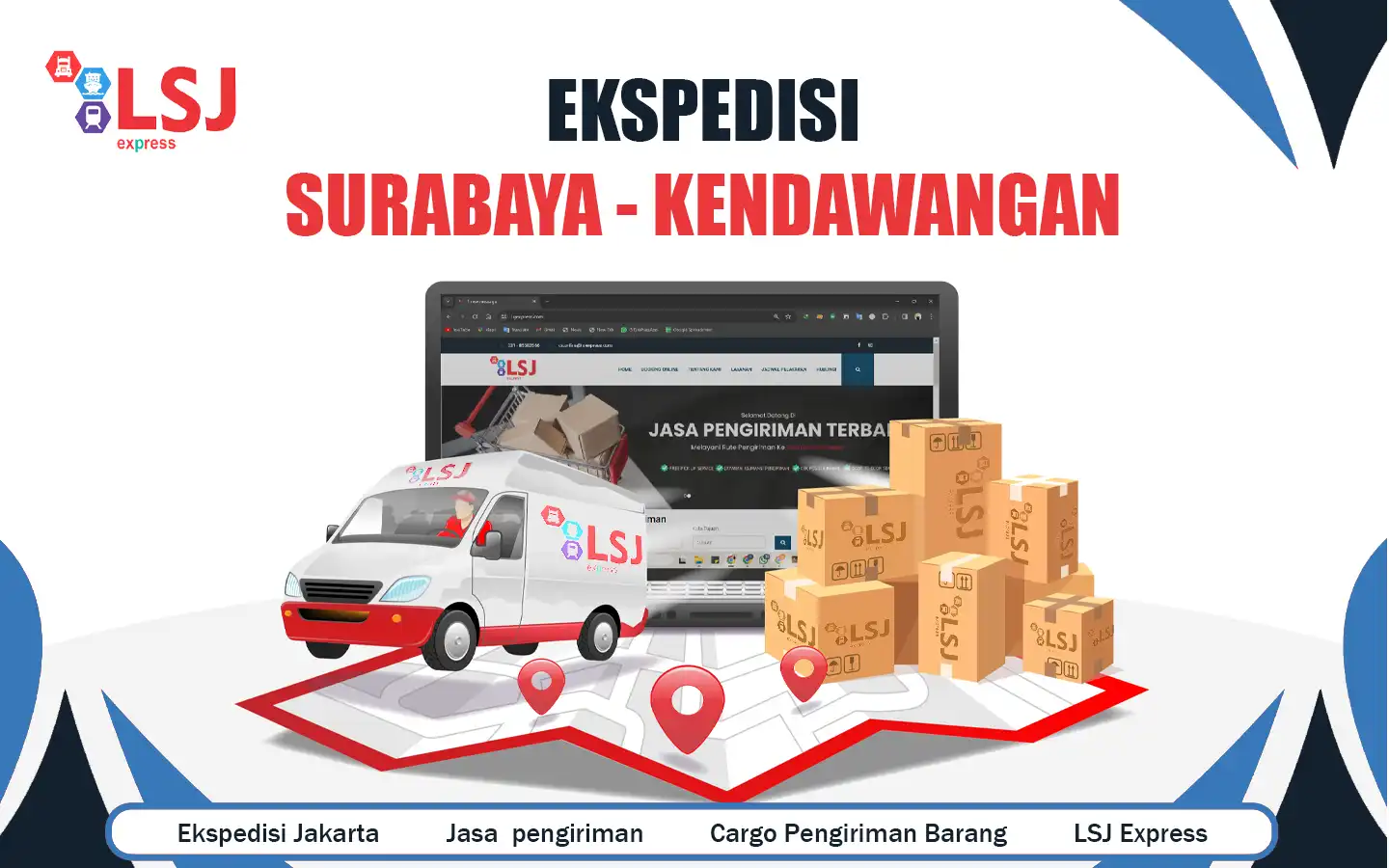 Ekspedisi pengiriman barang Surabaya ke Kendawangan