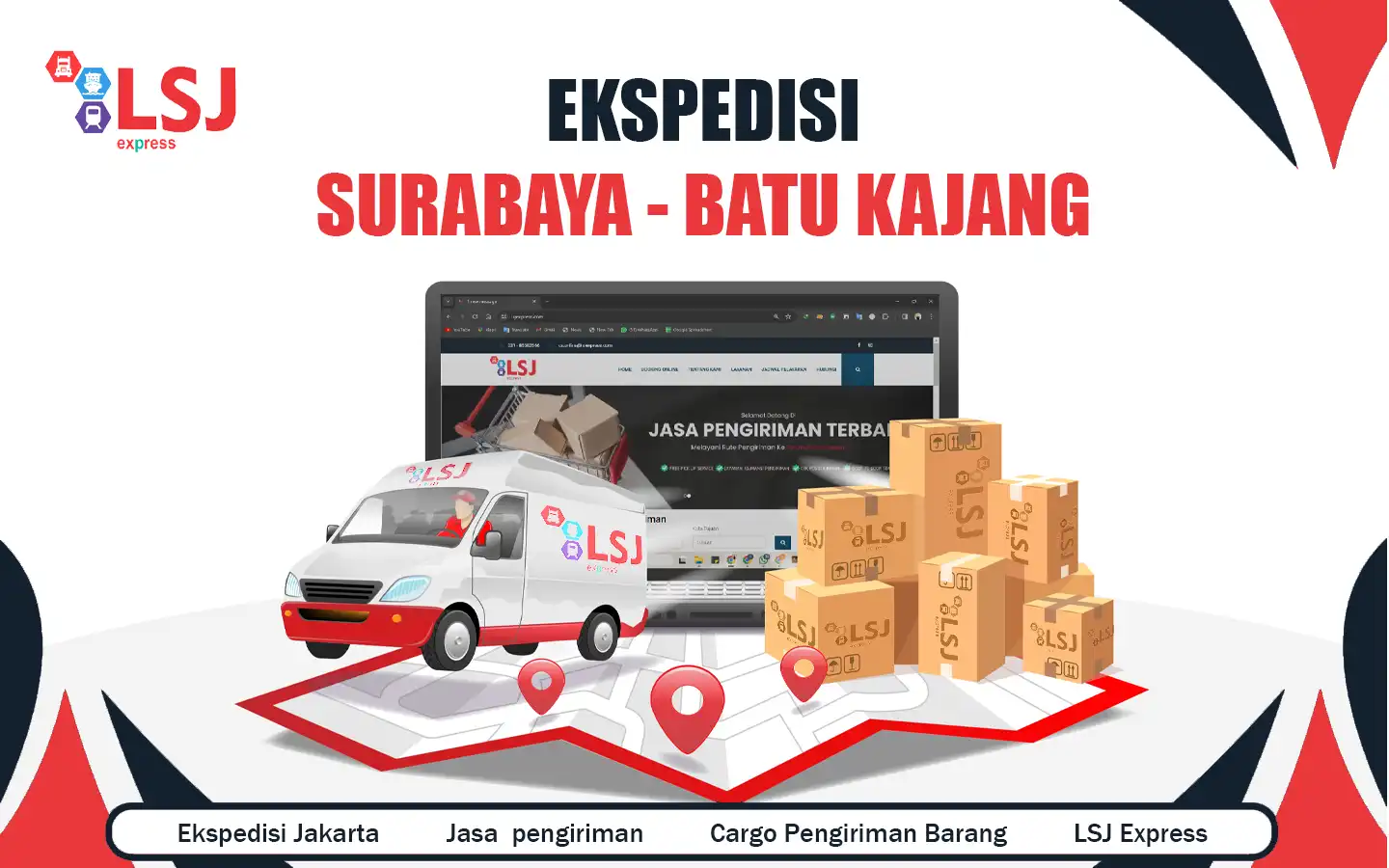 Ekspedisi pengiriman barang Surabaya ke Batu Kajang