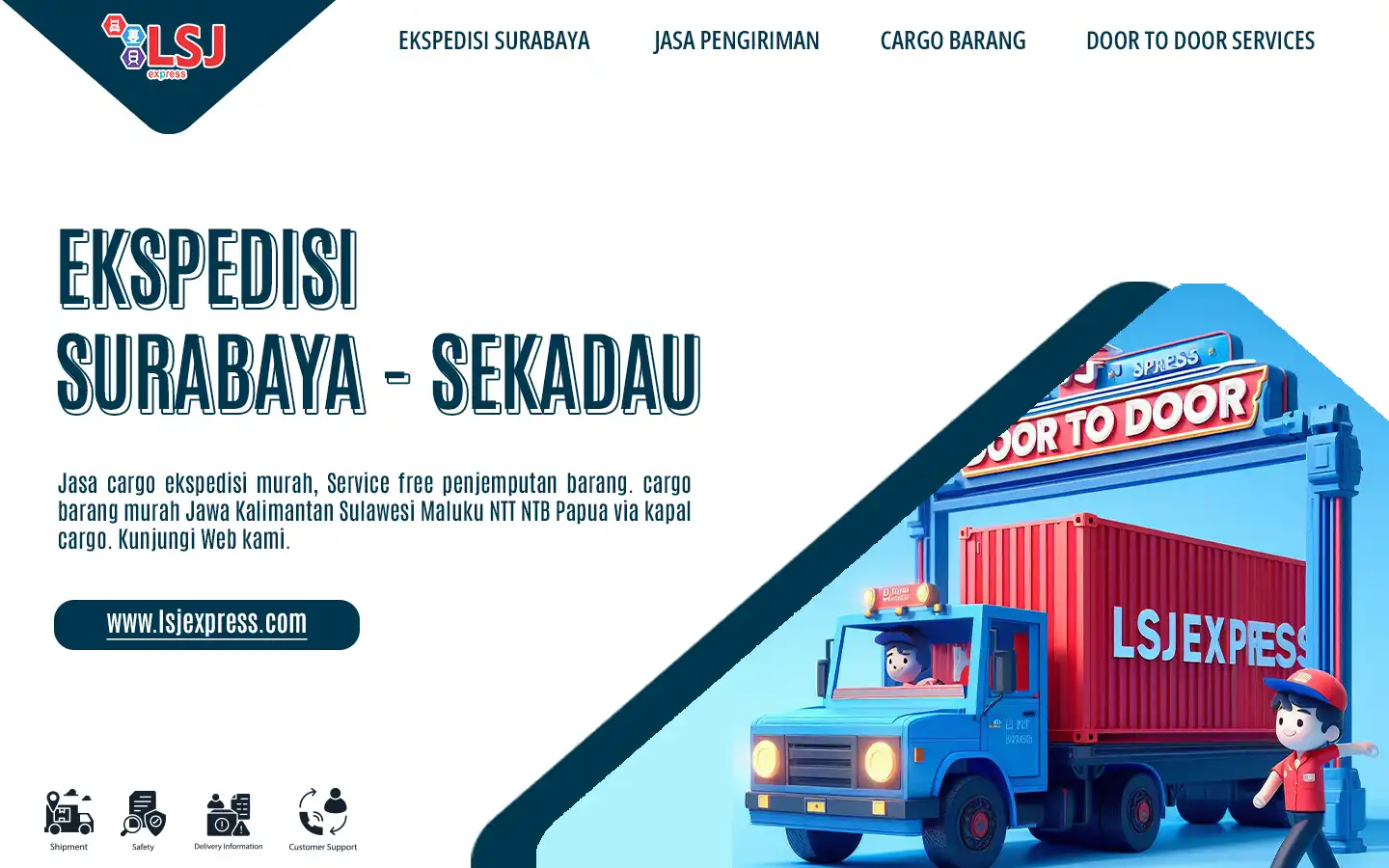Ekspedisi pengiriman barang Surabaya ke Sekadau