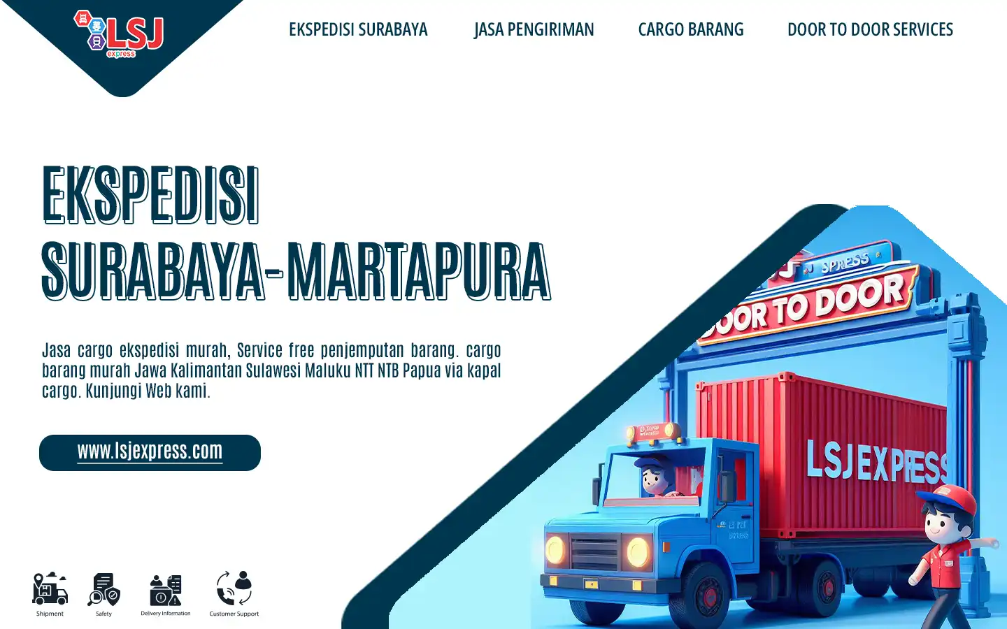 Ekspedisi Pengiriman Barang Surabaya ke Martapura