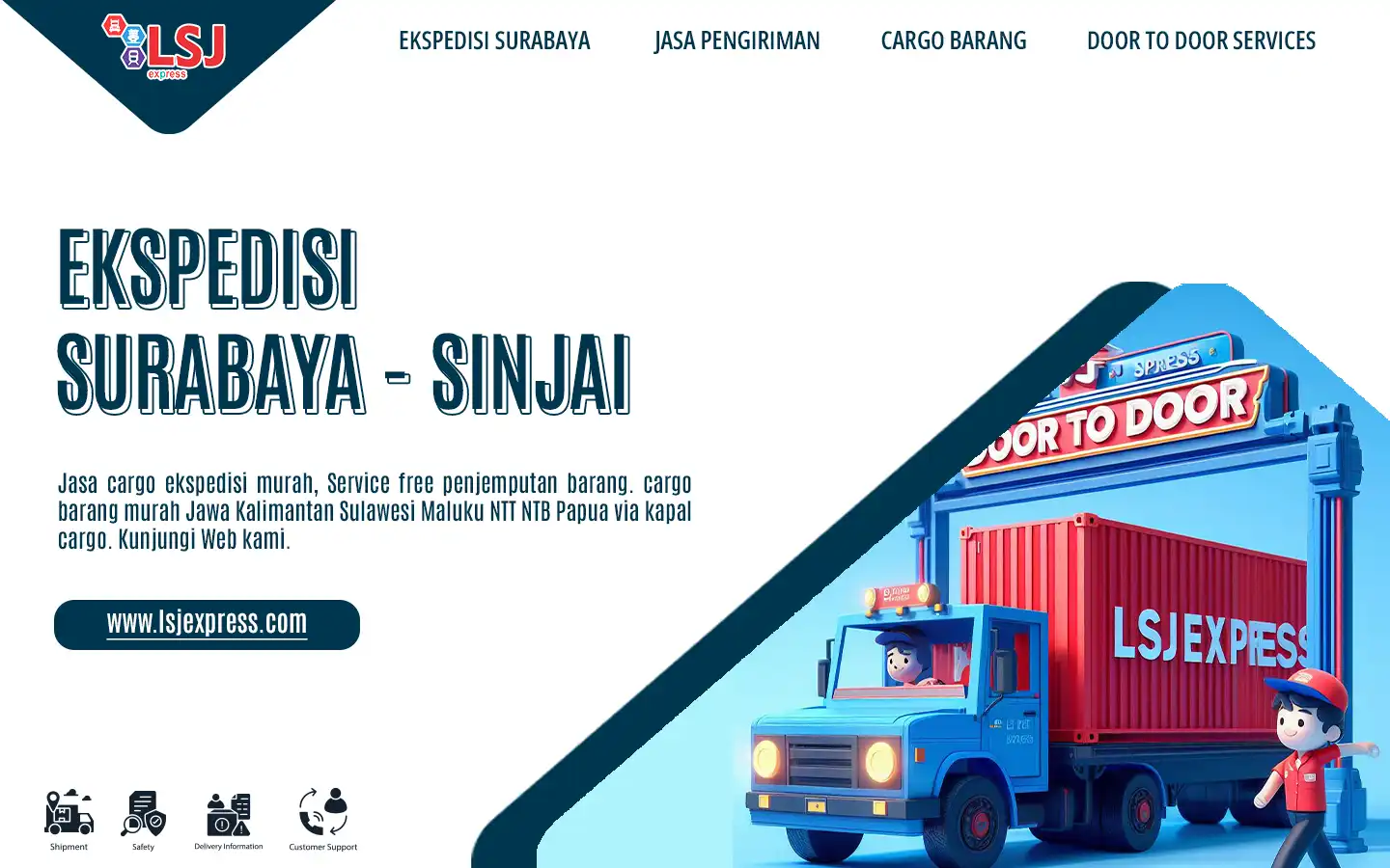 Ekspedisi pengiriman barang Surabaya ke Sinjai