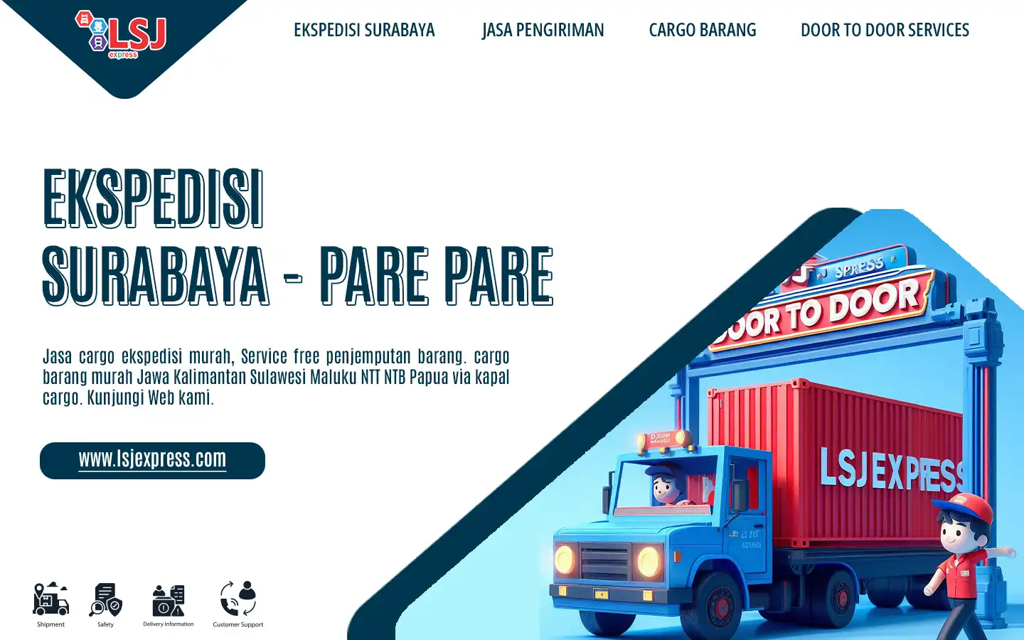 Ekspedisi pengiriman barang Surabaya ke Parepare