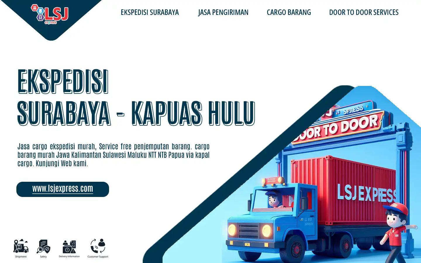 Ekspedisi pengiriman barang Surabaya ke Kapuas Hulu