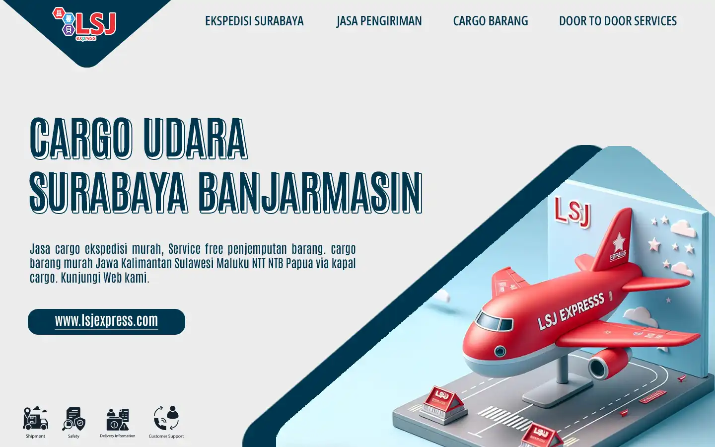 Ekspedisi Cargo Udara Surabaya Banjarmasin Murah