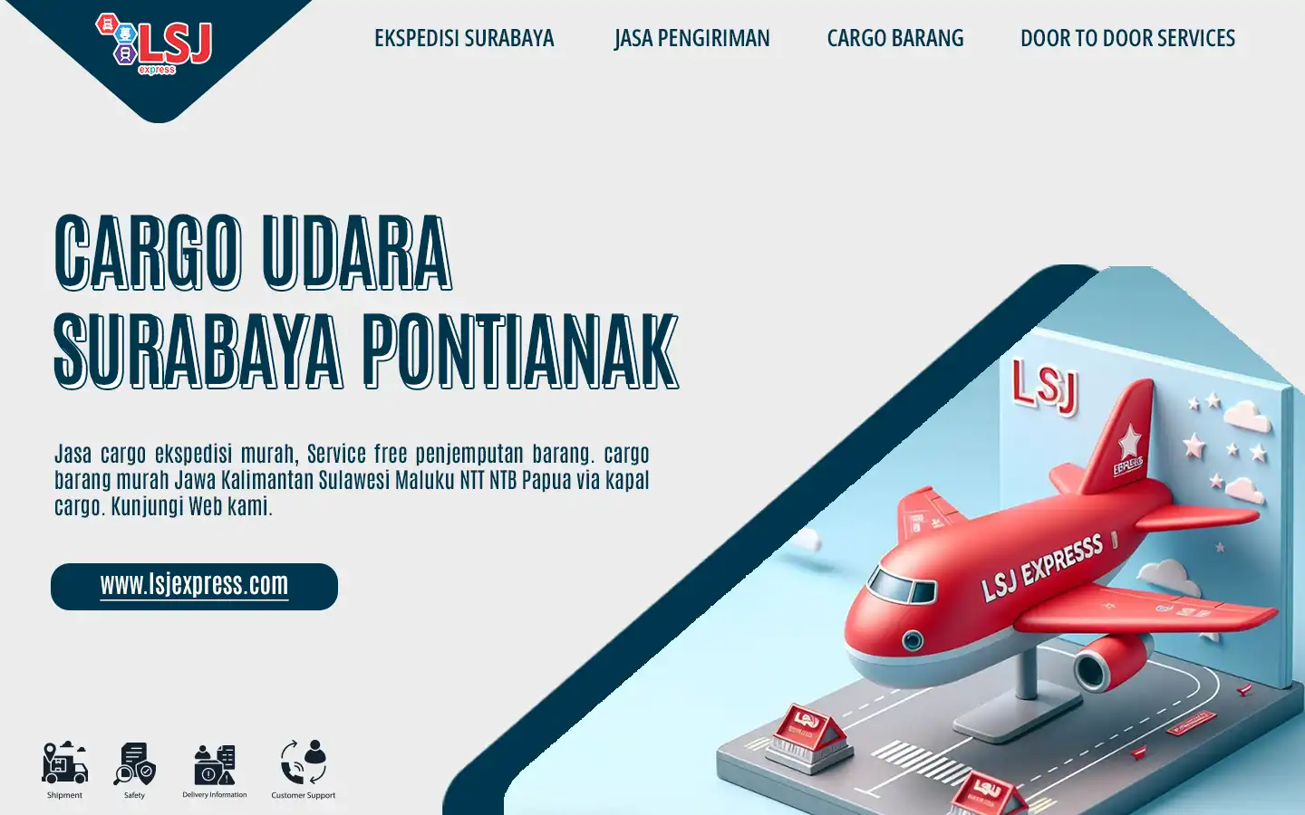 Ekspedisi Cargo Udara Surabaya Pontianak Murah