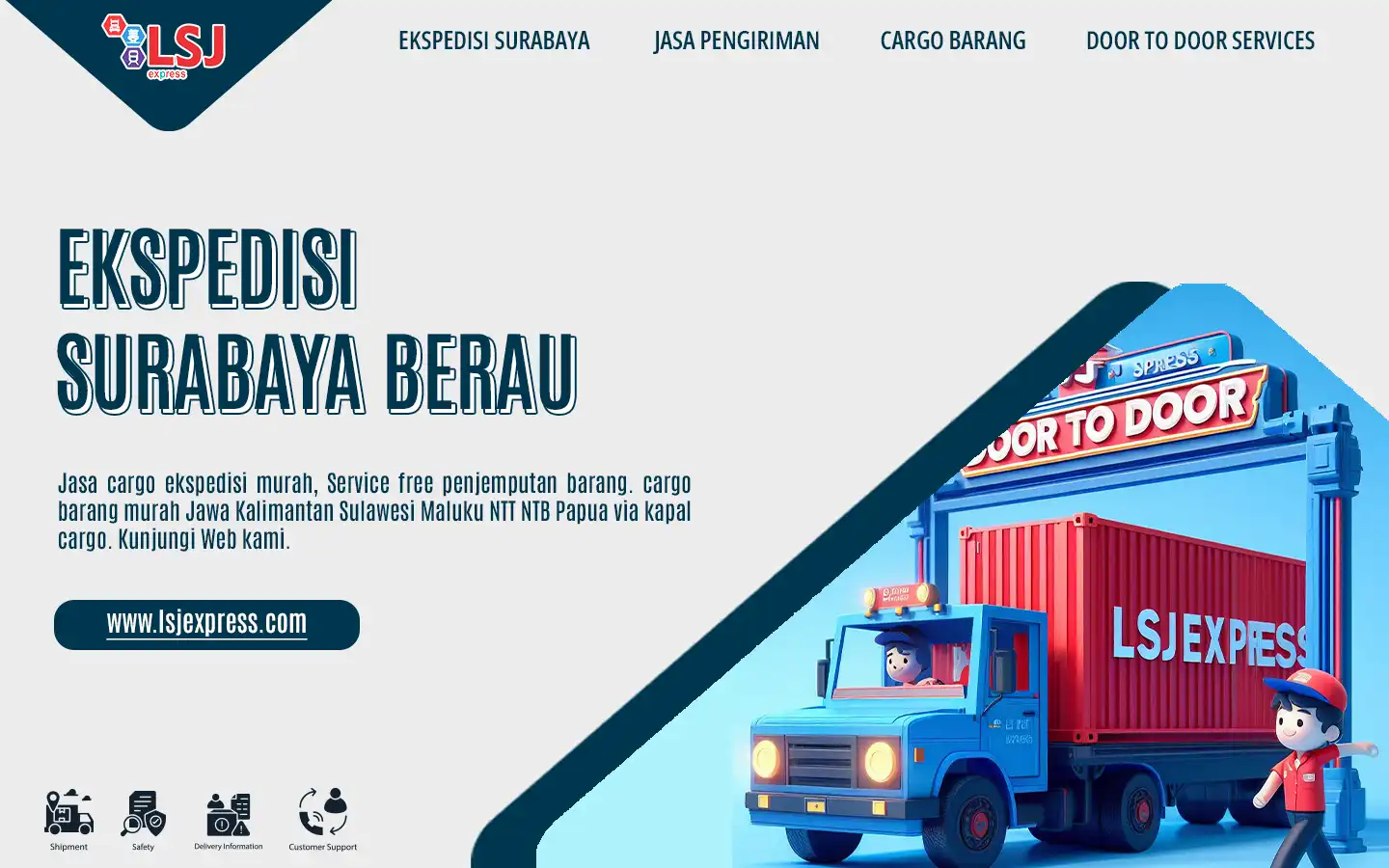 Tarif Ekspedisi Pengiriman Barang Surabaya ke Berau