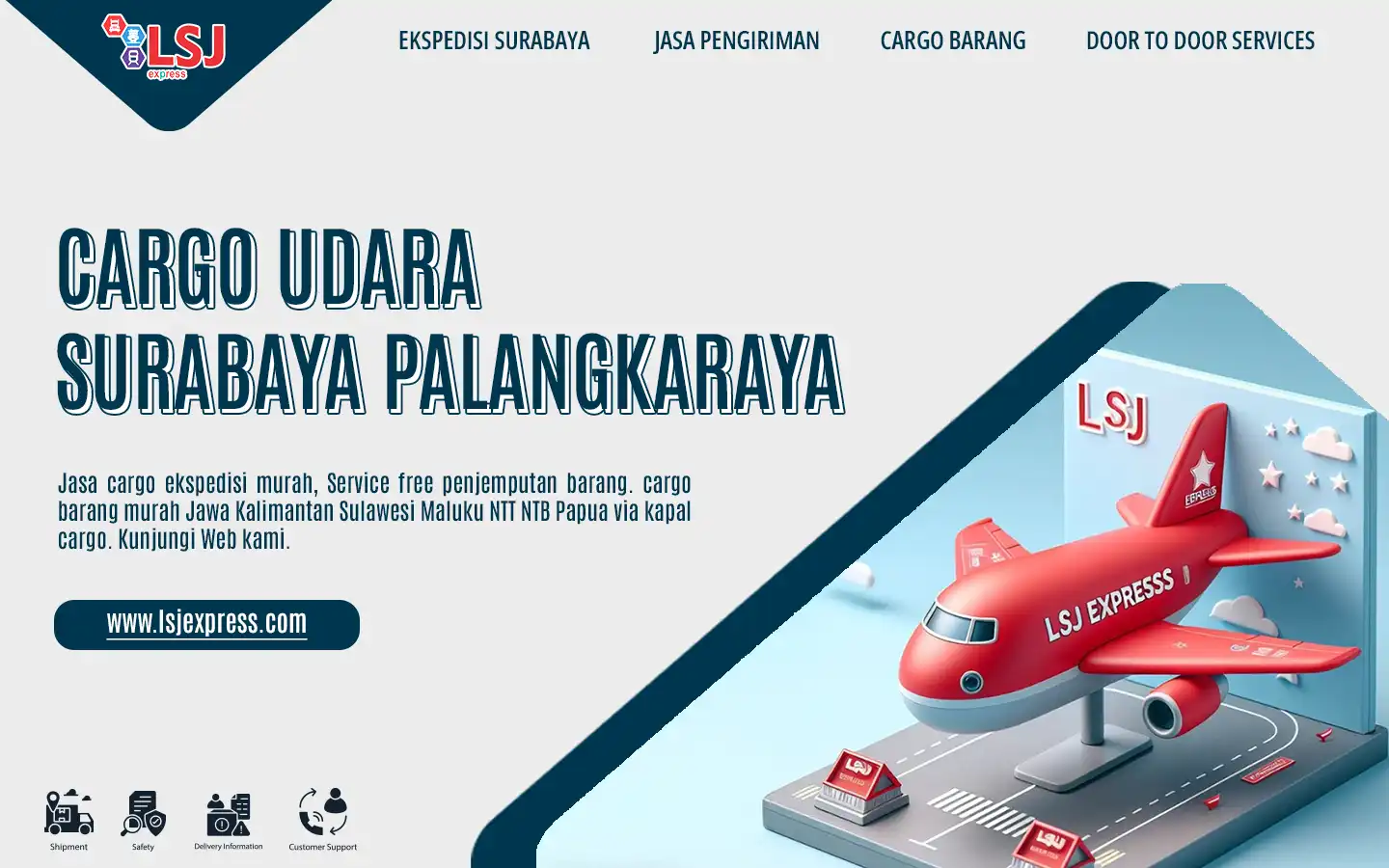 Ekspedisi Cargo Udara Surabaya Palangkaraya Murah