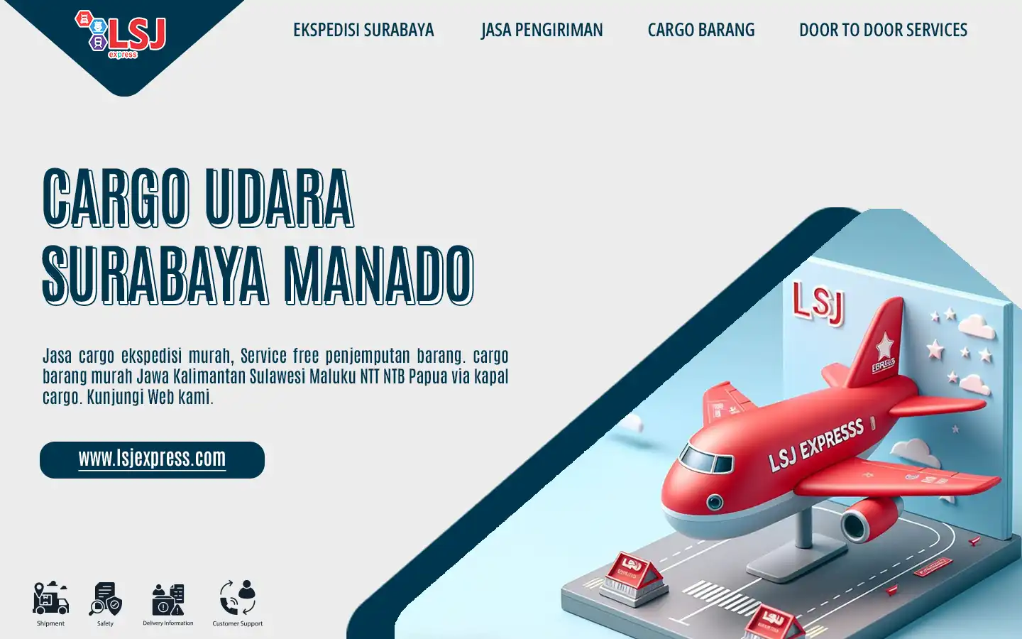 Ekspedisi Cargo Udara Surabaya Manado Murah
