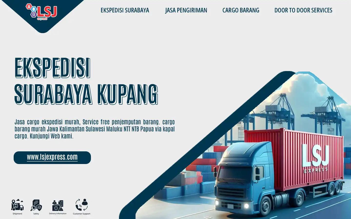 Ekspedisi Pengiriman Barang Surabaya ke Kupang NTT