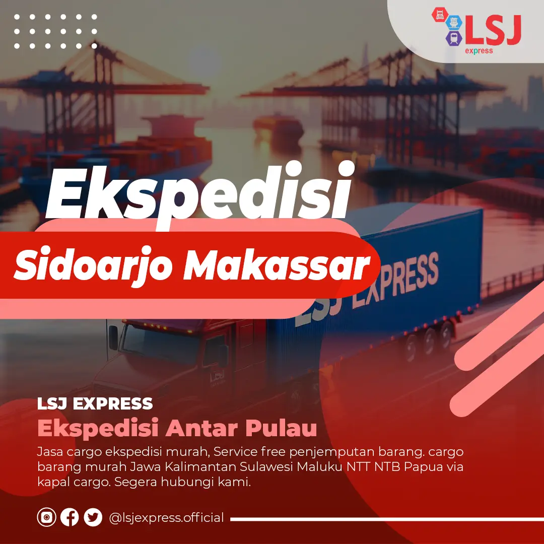 Jasa Ekspedisi Murah Sidoarjo ke Makassar