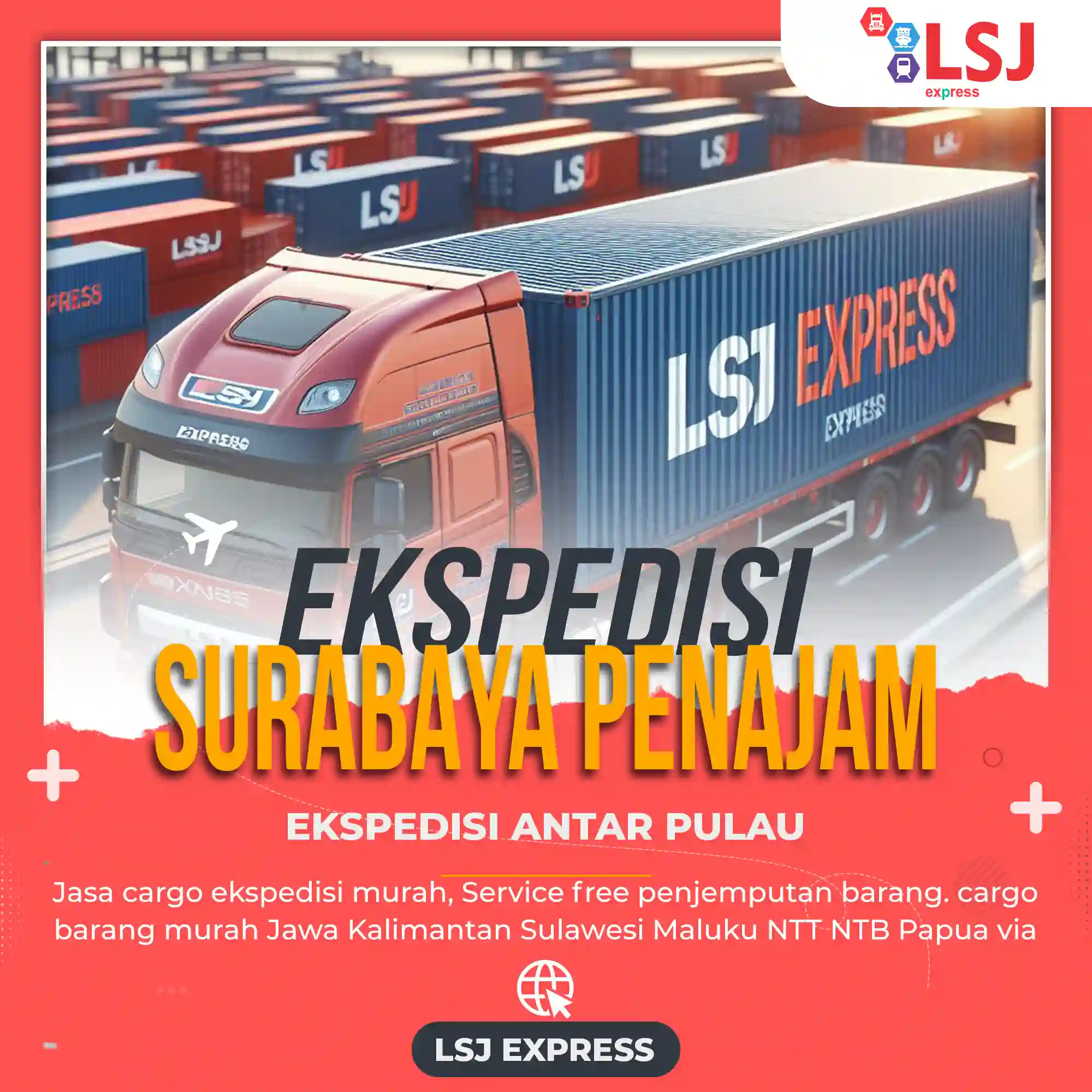 JASA EKSPEDISI SURABAYA KE PENAJAM PASER UTARA