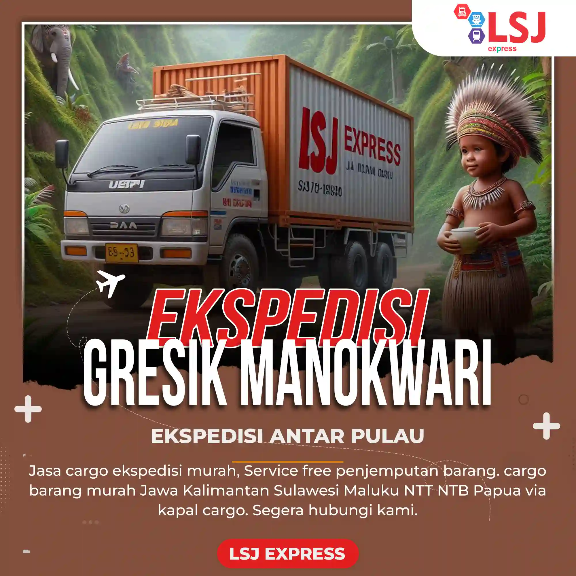 Ekspedisi Gresik Manokwari