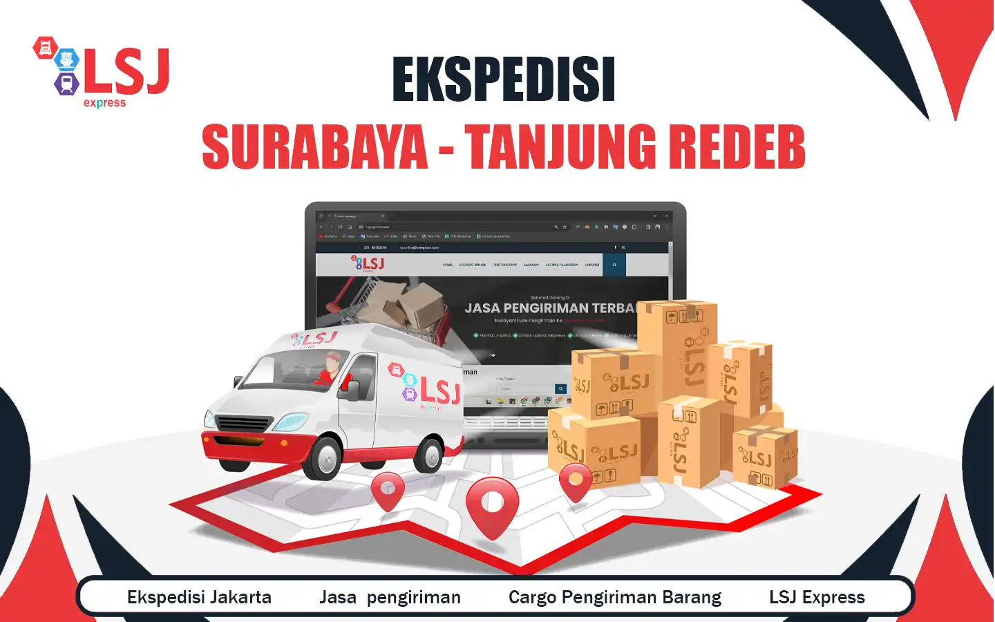 Ekspedisi Surabaya ke Tanjung Redeb