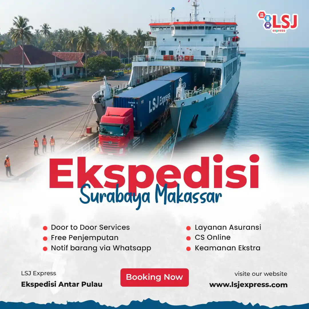 Ekspedisi Pengiriman Barang Surabaya ke Makassar
