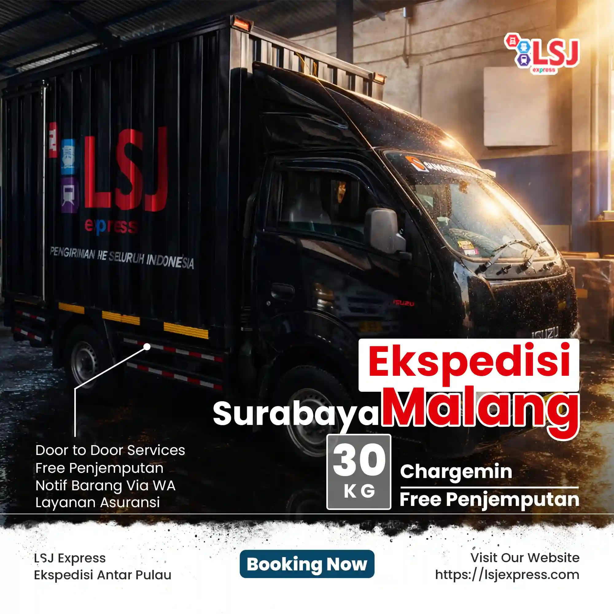 Ekspedisi Surabaya Malang Hanya Rp 1.800/kg Min 30kg