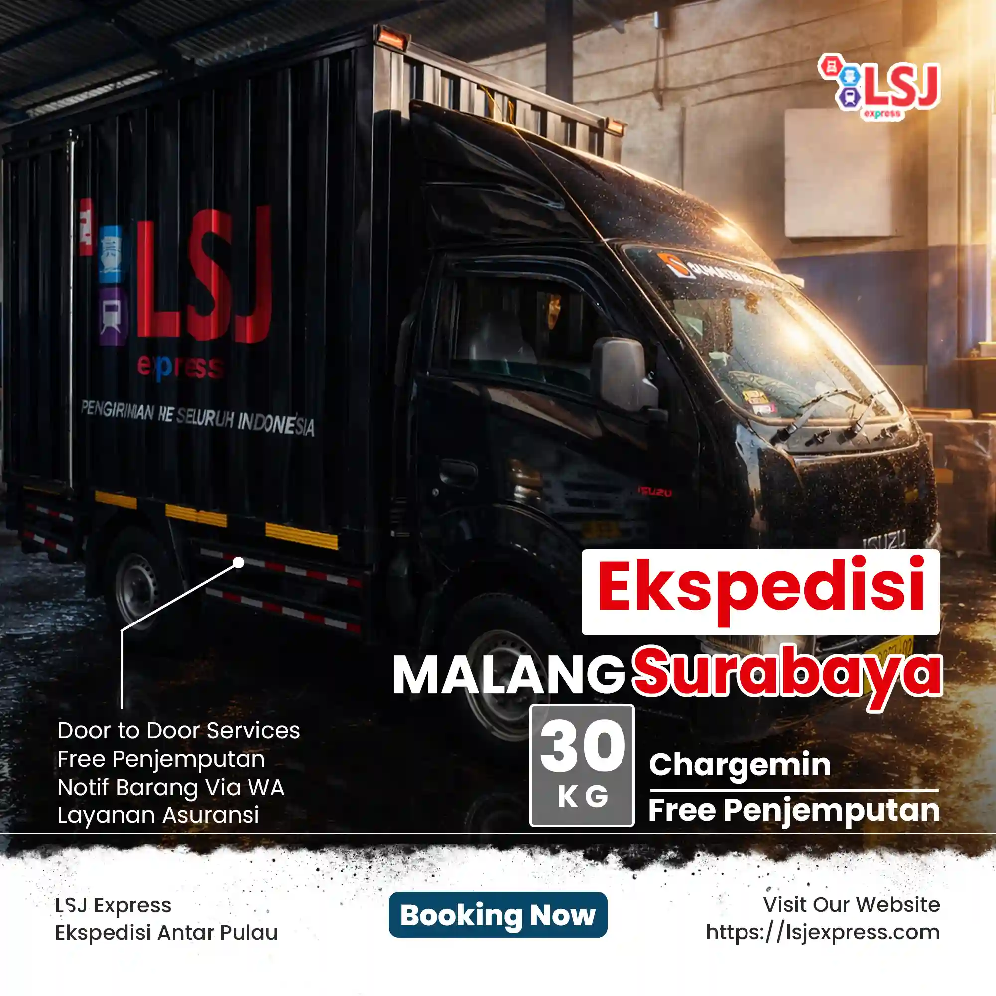 Ekspedisi Malang Surabaya Ongkir Termurah Rp 1.800/Kg Min 30Kg